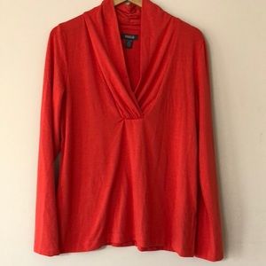 Kenneth Cole Reaction V-Neck Long Sleeve Top